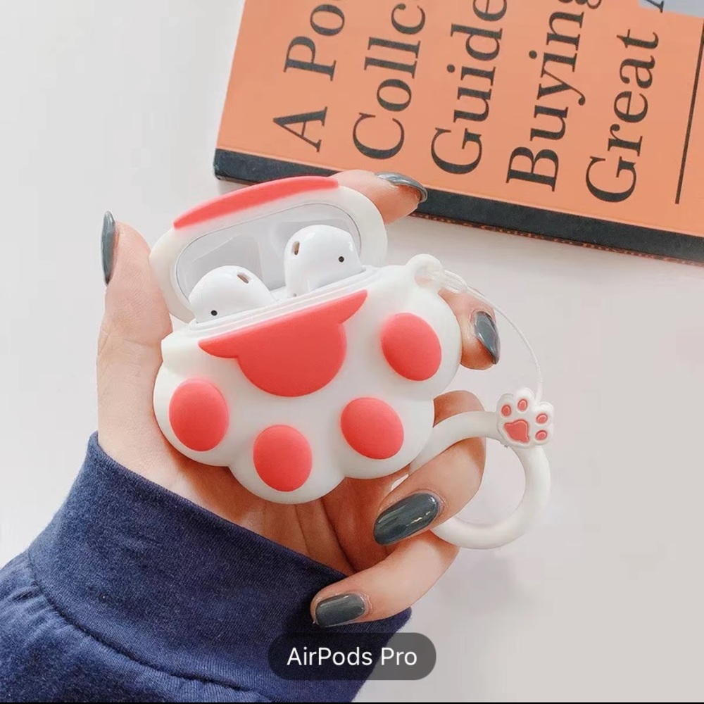 Cute Cat Dog Paw Airpods Pro Case